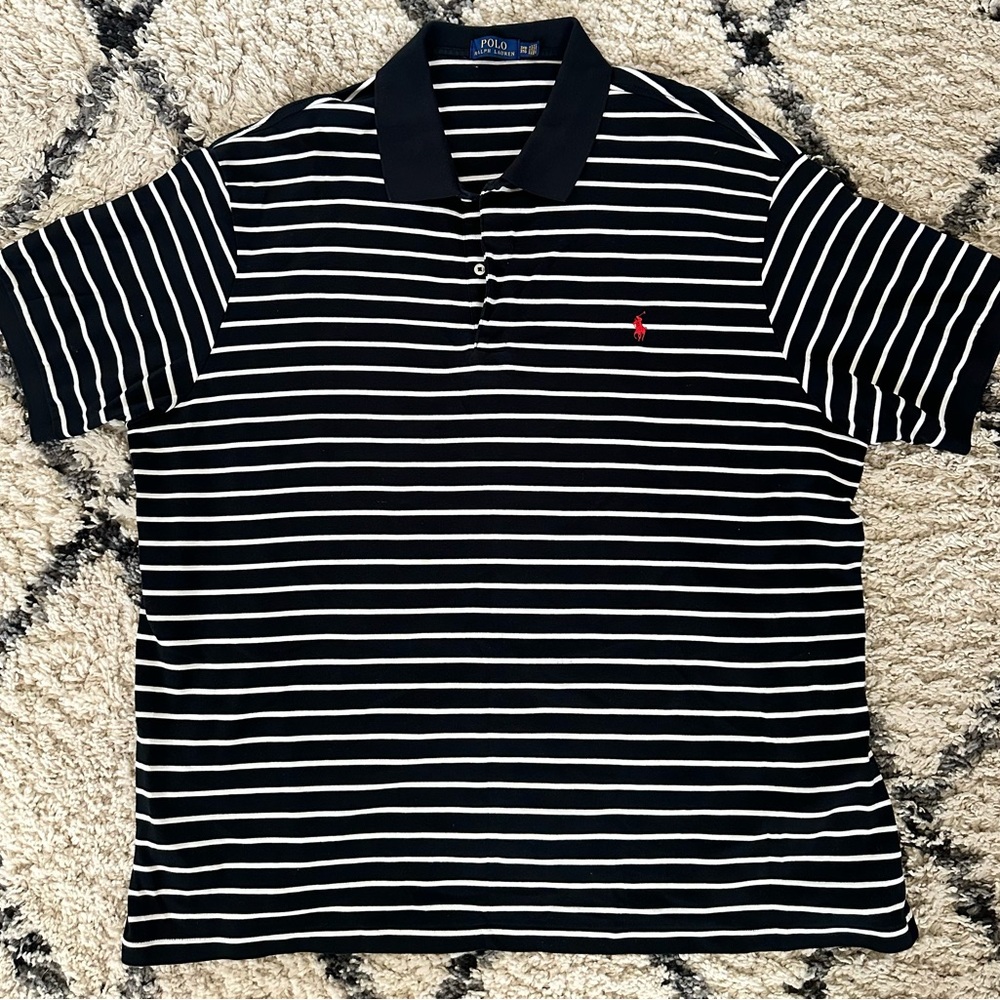 Polo by Ralph Lauren Men's Black Striped Shirt